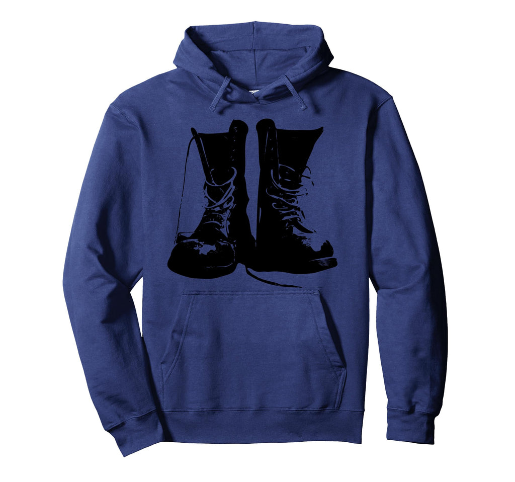 Grunge Rock Boots 90S Punk Rocker Band Hoodie - Trendy Graphic Men Women - T-Shirt, Sweatshirt, Hoodie