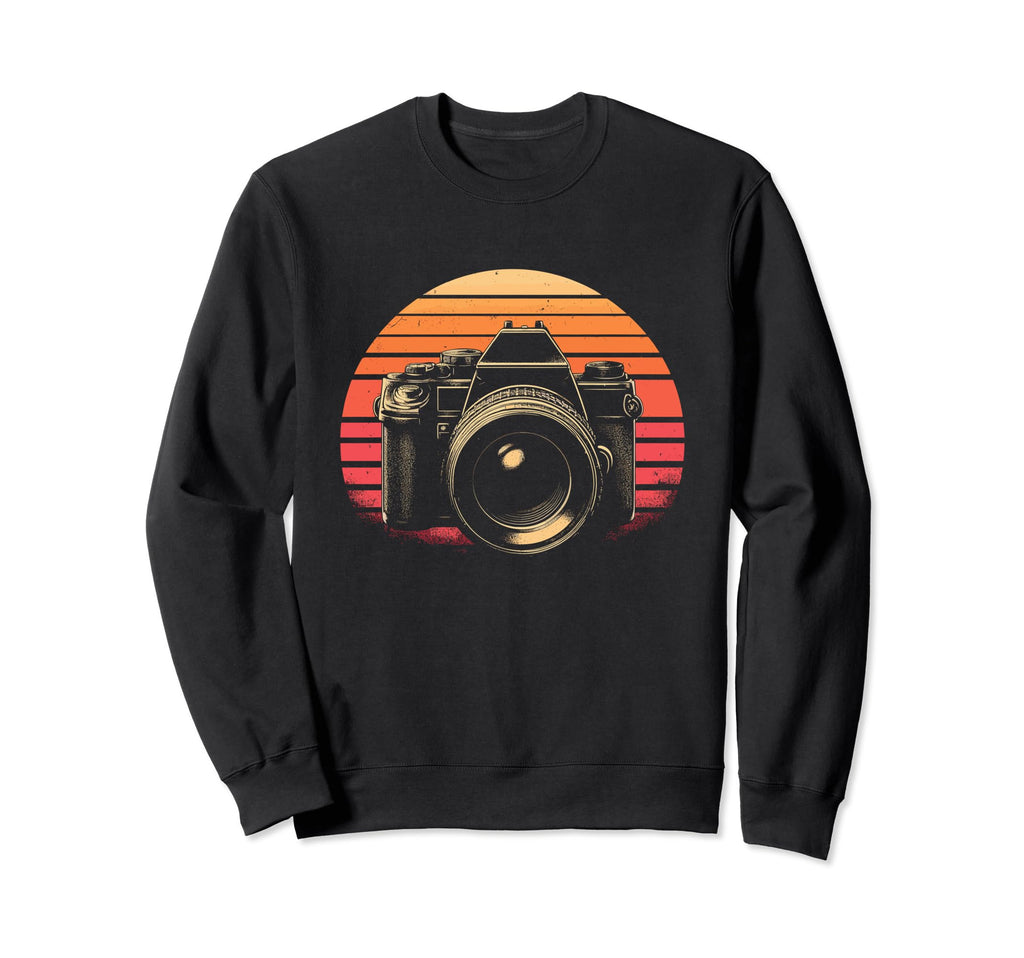 Photographer Sunset Photography Camera Sweatshirt - Unique Graphic Unisex - T-Shirt, Sweatshirt, Hoodie