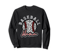 Leopard Cheetah Baseball Mama Womens Sweatshirt - Unique Graphic Men Women - T-Shirt, Sweatshirt, Hoodie