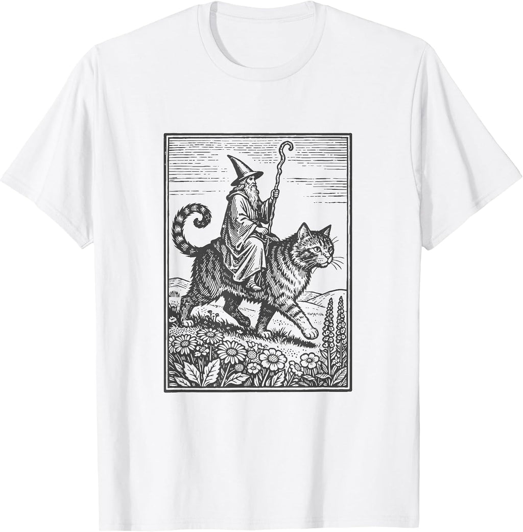 Kitten Warlock Mage Fantasy gifts - Adult & Kids T-Shirts, Sweatshirts & Hoodies apparel design preview 1