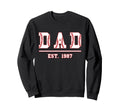 Dad Est 1987 Funny Sports Sweatshirt - Casual Everyday Wear for Adults - T-Shirt, Sweatshirt, Hoodie
