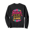 Mama Bloom Floral Groovy Mothers Day Mom Sweatshirt - Graphic Print Unisex - T-Shirt, Sweatshirt, Hoodie