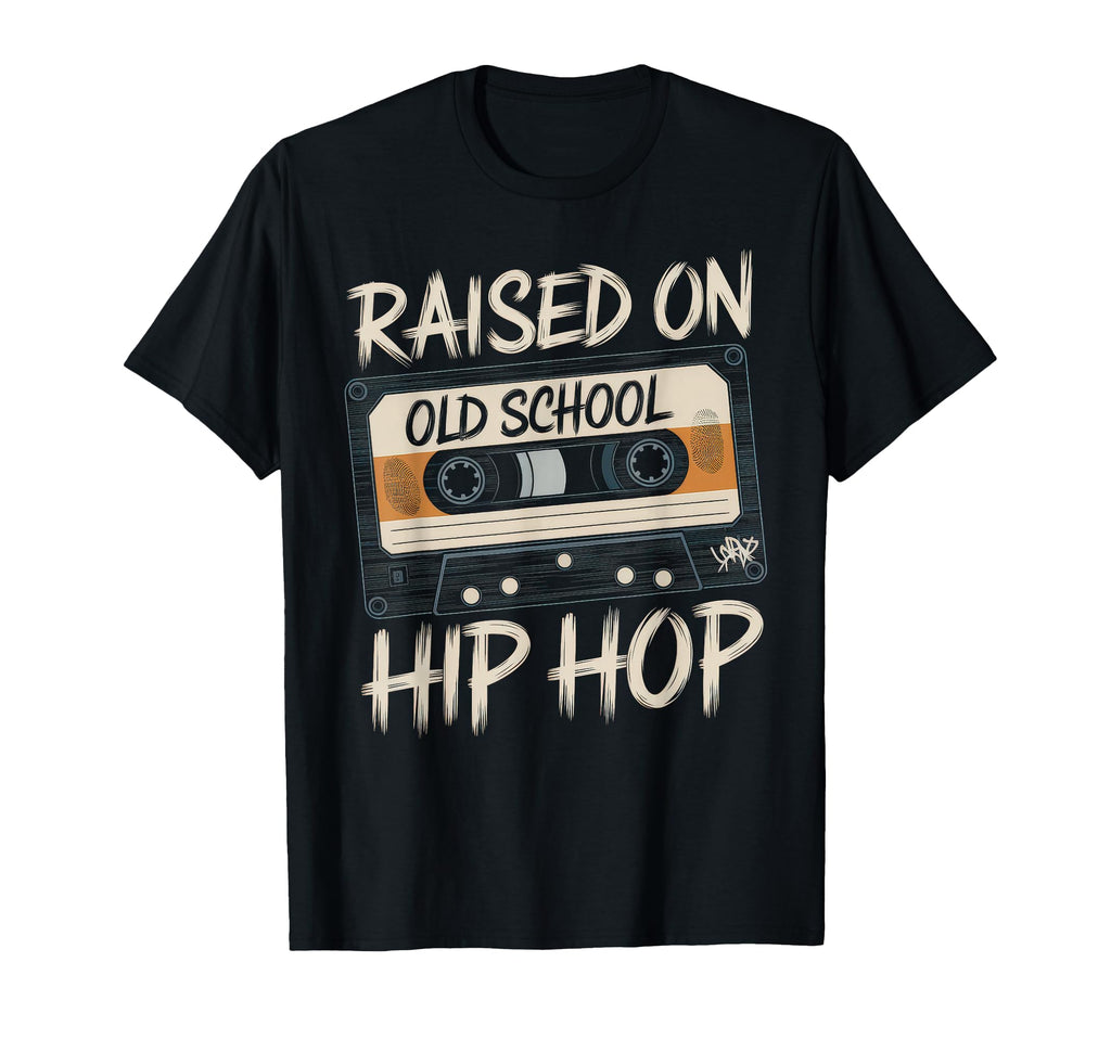 Raised Old School Hip Hop Cassette Graffiti T-Shirt - Graphic Print Unisex - T-Shirt, Sweatshirt, Hoodie