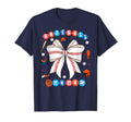 Baseball Mama Coquette Bow Mothers T-Shirt - Custom Art Print for Adults - T-Shirt, Sweatshirt, Hoodie