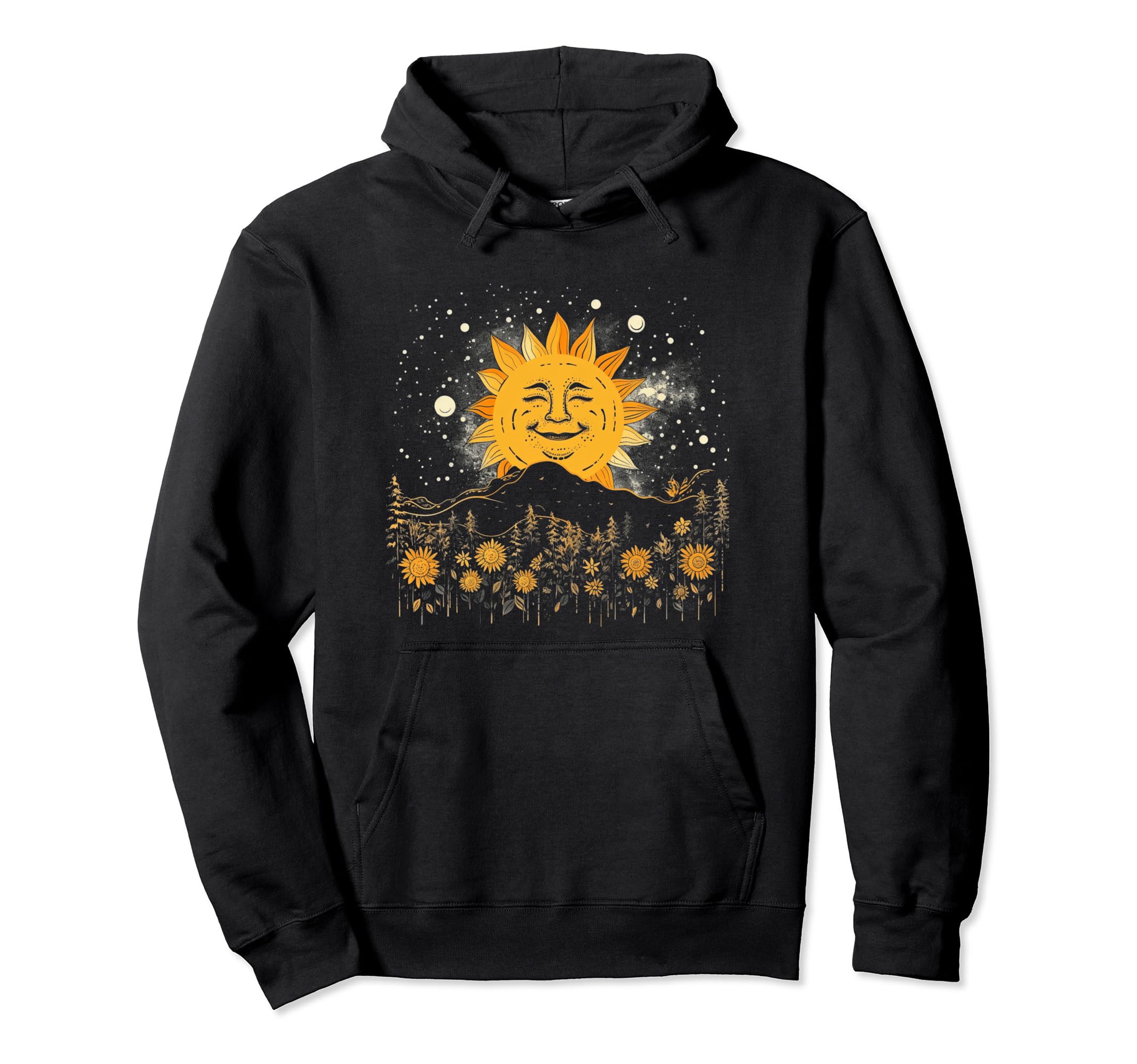 Sun Boho Groovy Sunshine Grunge 32 Hoodie - Fun Novelty Design Men Women - T-Shirt, Sweatshirt, Hoodie