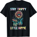 Funny Stay Trippy Little Hippie Flower Eye - Adult & Kids T-Shirts, Sweatshirts & Hoodies apparel design preview 1
