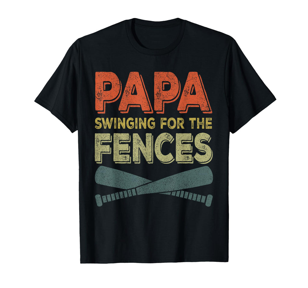 Grandpa Baseball Papa Swinging T-Shirt - Fun Novelty Design for Adults - T-Shirt, Sweatshirt, Hoodie