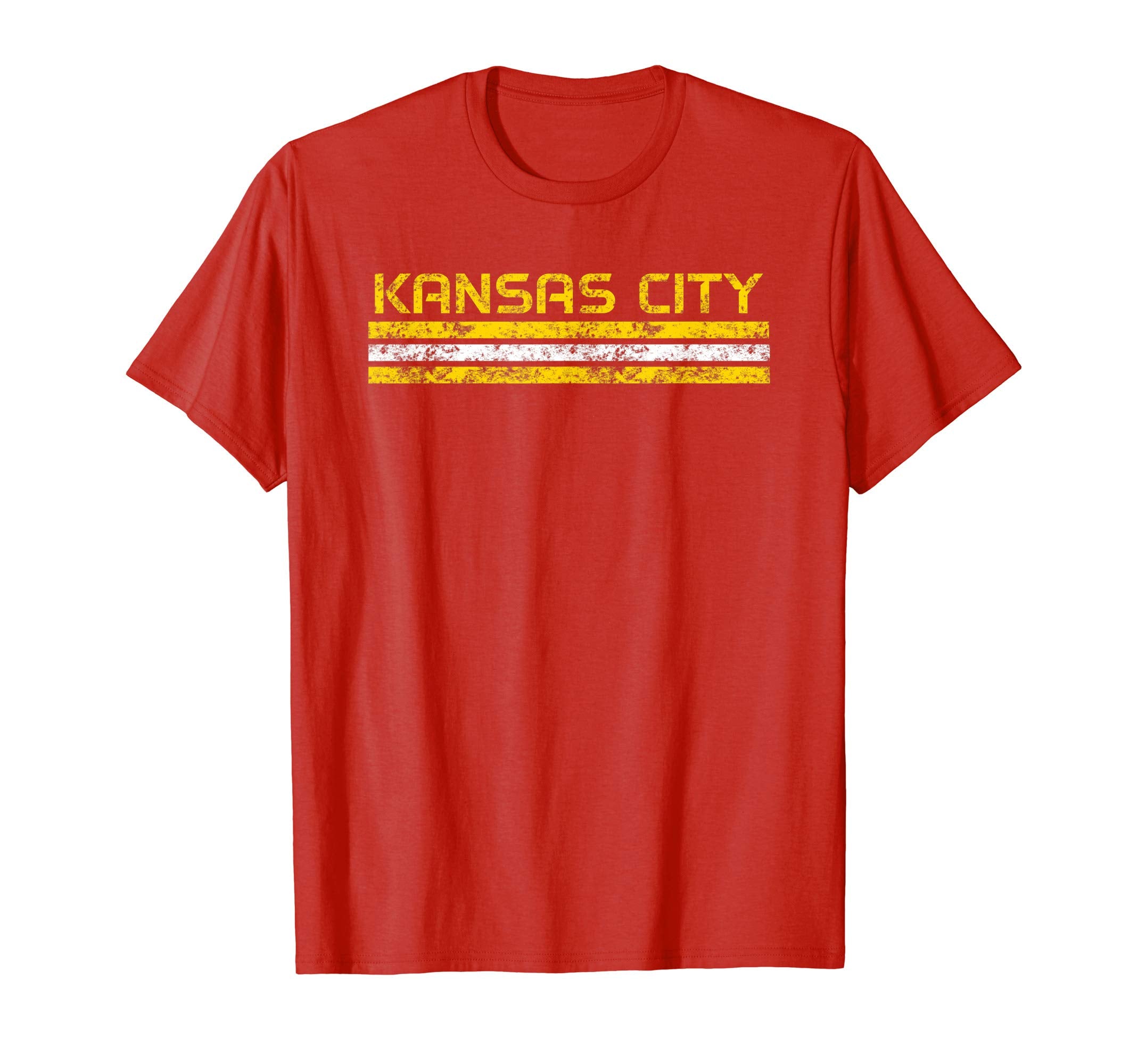 Kansas City Missouri Weathered Stripe T-Shirt - Graphic Print Unisex - T-Shirt, Sweatshirt, Hoodie