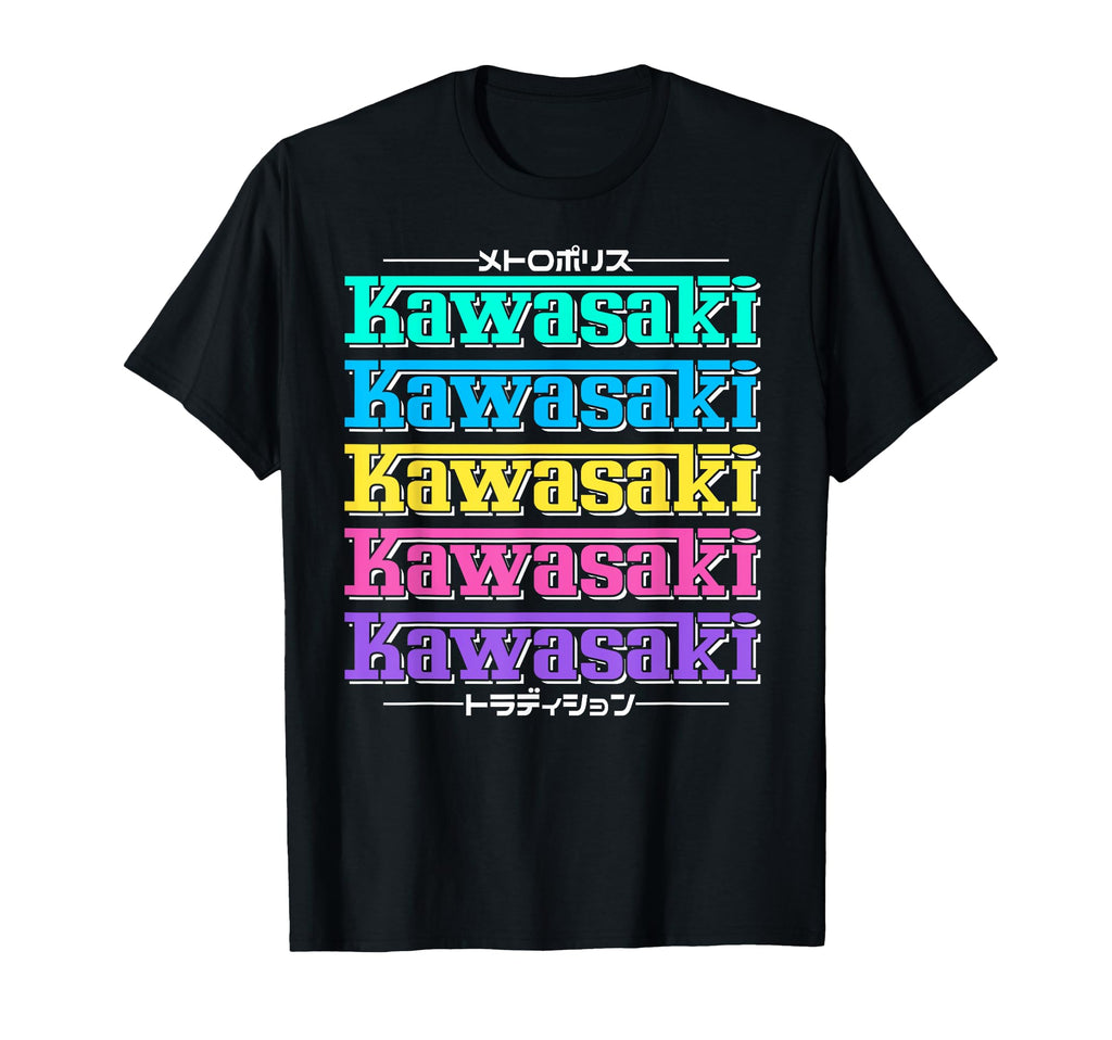 Kawasaki City 90S Japan Aesthetics T-Shirt - Aesthetic Graphic Men Women - T-Shirt, Sweatshirt, Hoodie