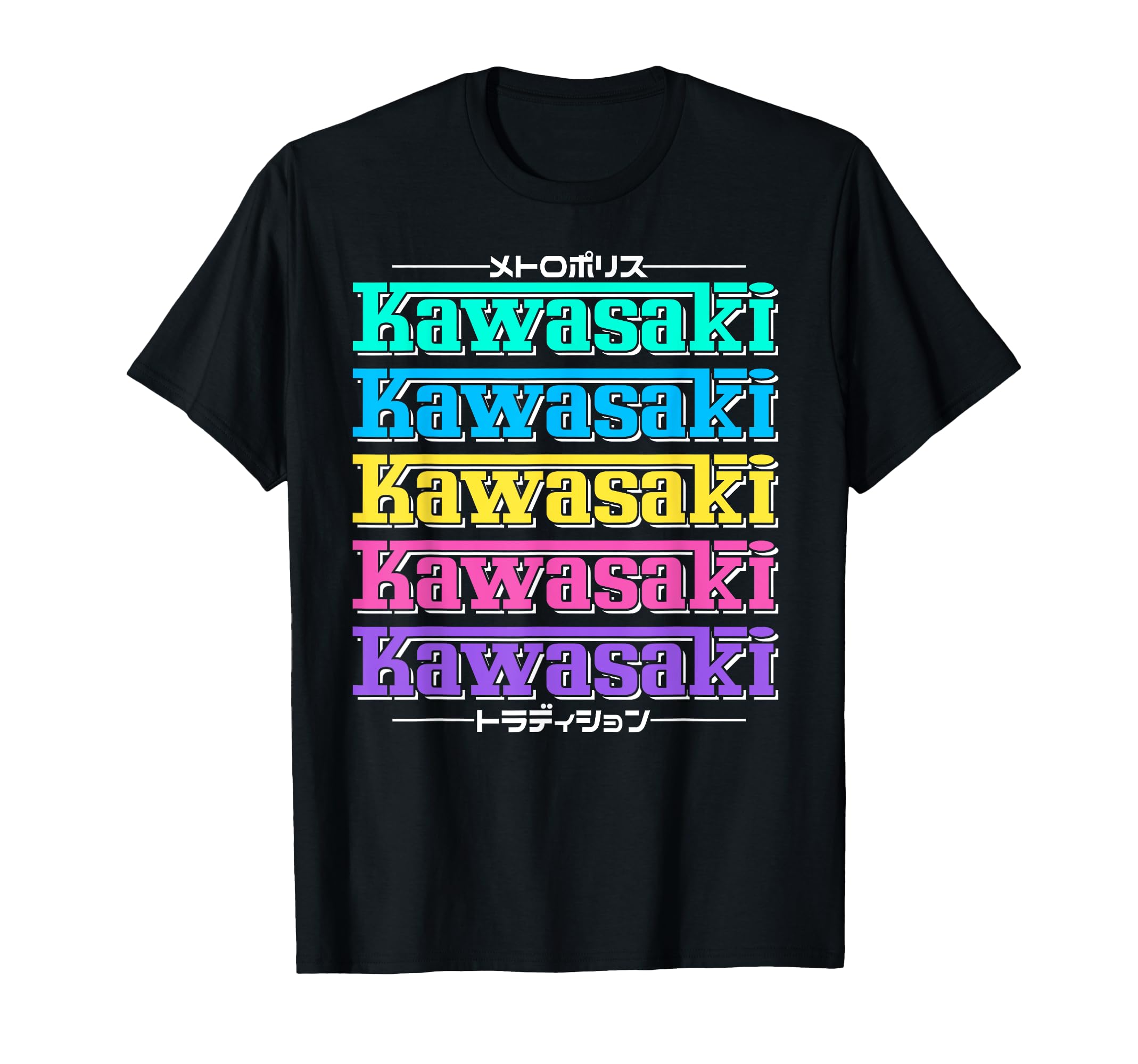 Kawasaki City 90S Japan Aesthetics T-Shirt - Aesthetic Graphic Men Women - T-Shirt, Sweatshirt, Hoodie