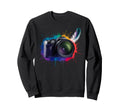 Colorful Camera Electric Sweatshirt - Fun Novelty Design Men Women - T-Shirt, Sweatshirt, Hoodie