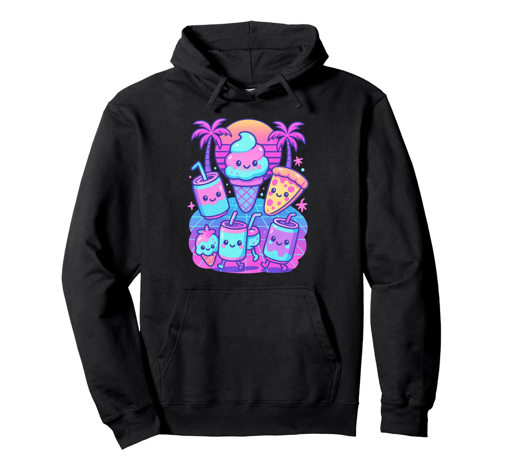 80S Synthwave Hoodie - Unique Graphic for Adults - T-Shirt, Sweatshirt, Hoodie