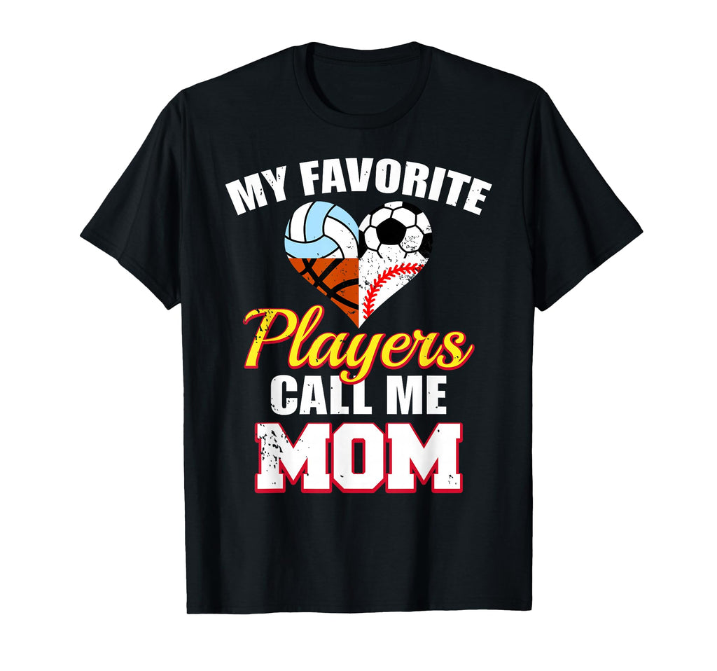 My Favorite Player Mom Soccer Baseball T-Shirt - Graphic Print Unisex - T-Shirt, Sweatshirt, Hoodie