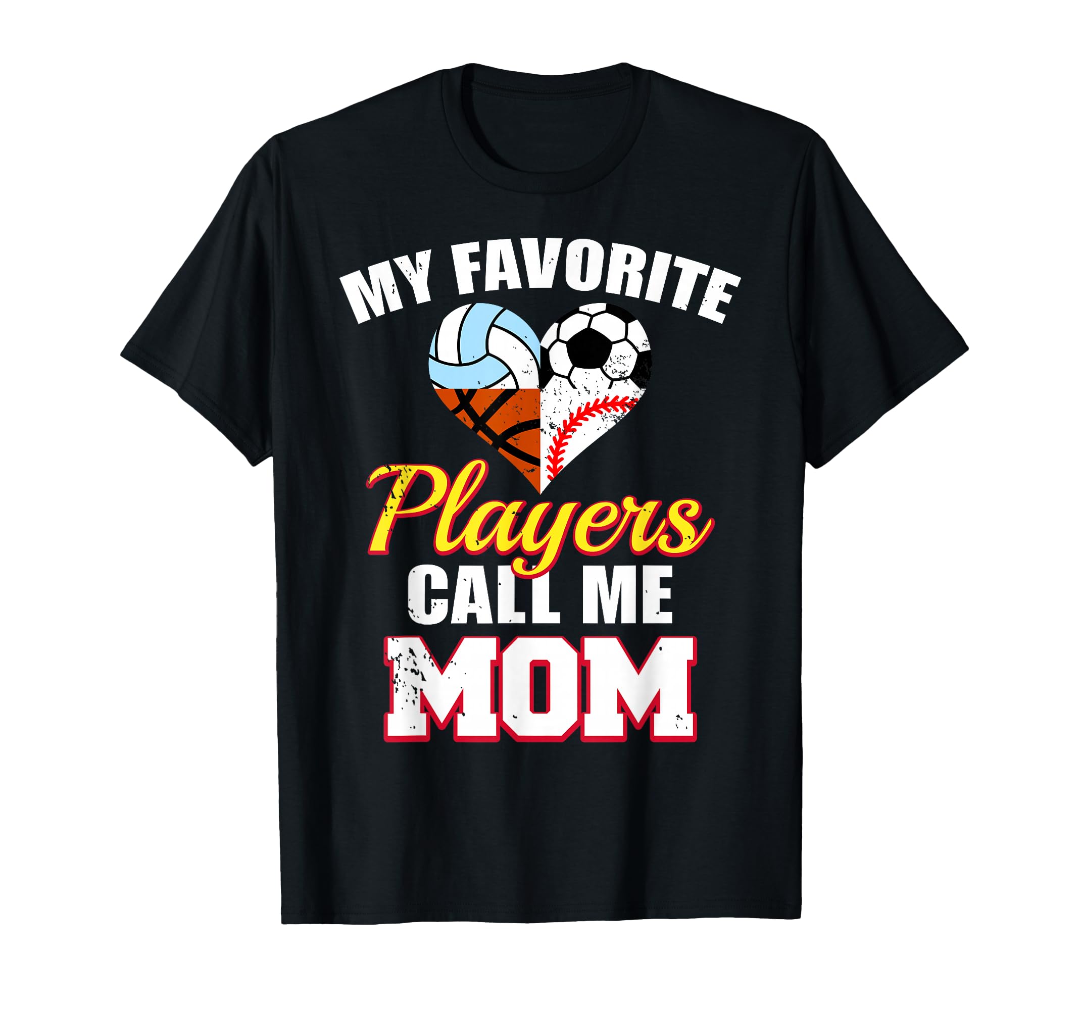 My Favorite Player Mom Soccer Baseball T-Shirt - Graphic Print Unisex - T-Shirt, Sweatshirt, Hoodie