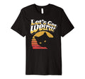 Lets Get Weird Funny Cat Lover Sunset T-Shirt - Minimalist Print Men Women - T-Shirt, Sweatshirt, Hoodie