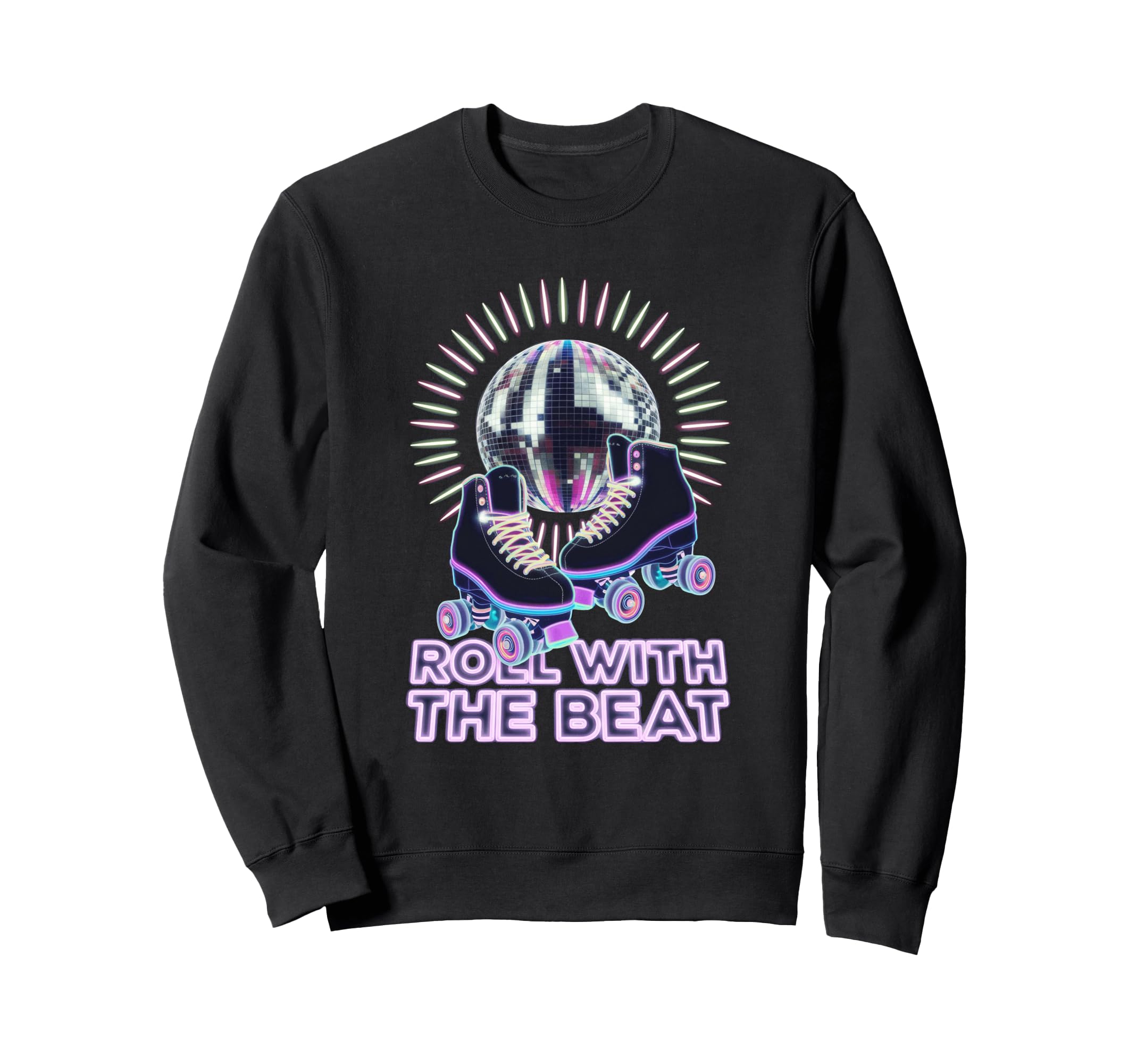 Rollerskates Funny 80S Roller Disco Sweatshirt - Graphic Print Unisex - T-Shirt, Sweatshirt, Hoodie