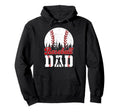 Baseball Dad Happy Fathers Day Shirts Hoodie - Graphic Print for Adults - T-Shirt, Sweatshirt, Hoodie