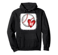 Womens Bleached Custom Baseball Mom Hoodie - Aesthetic Graphic Unisex - T-Shirt, Sweatshirt, Hoodie