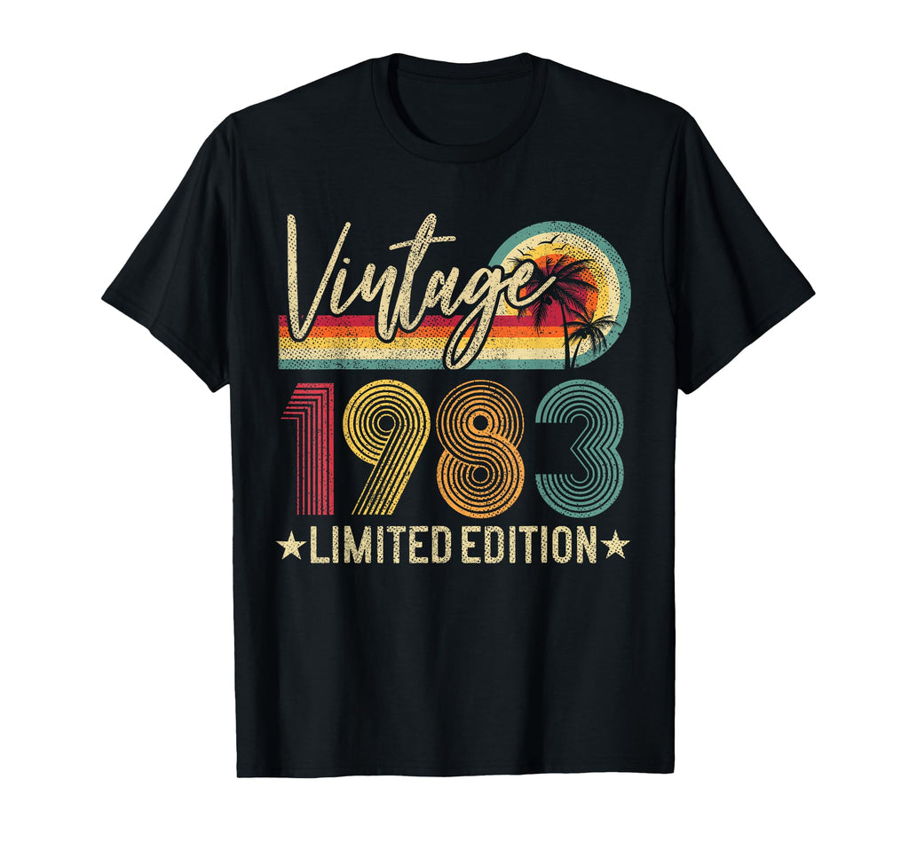 43Rd Birthday 1983 43 Years Old T-Shirt - Unique Graphic Men Women - T-Shirt, Sweatshirt, Hoodie