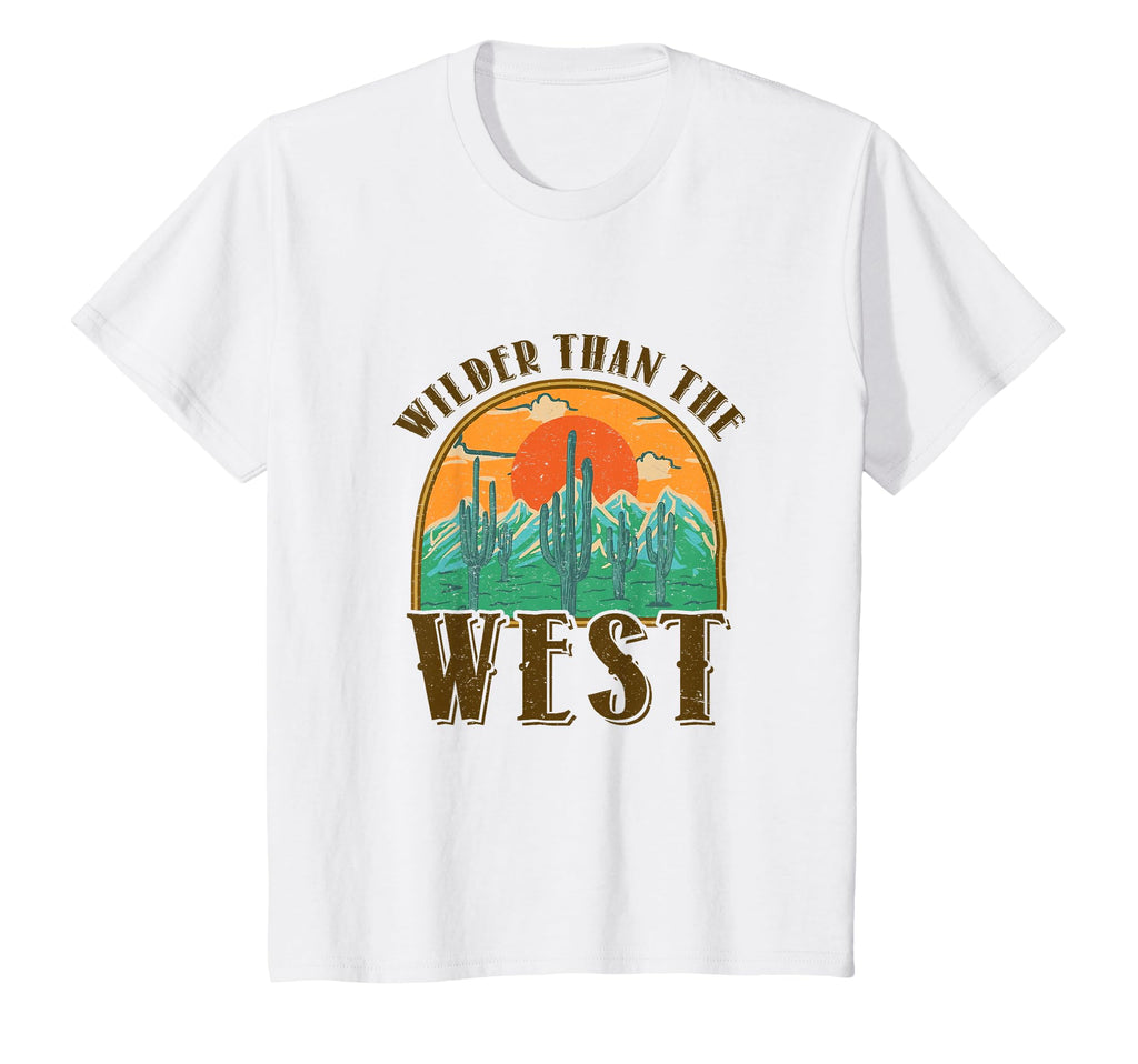 Wilder Than West Western Wild West T-Shirt - Minimalist Print for Adults - T-Shirt, Sweatshirt, Hoodie