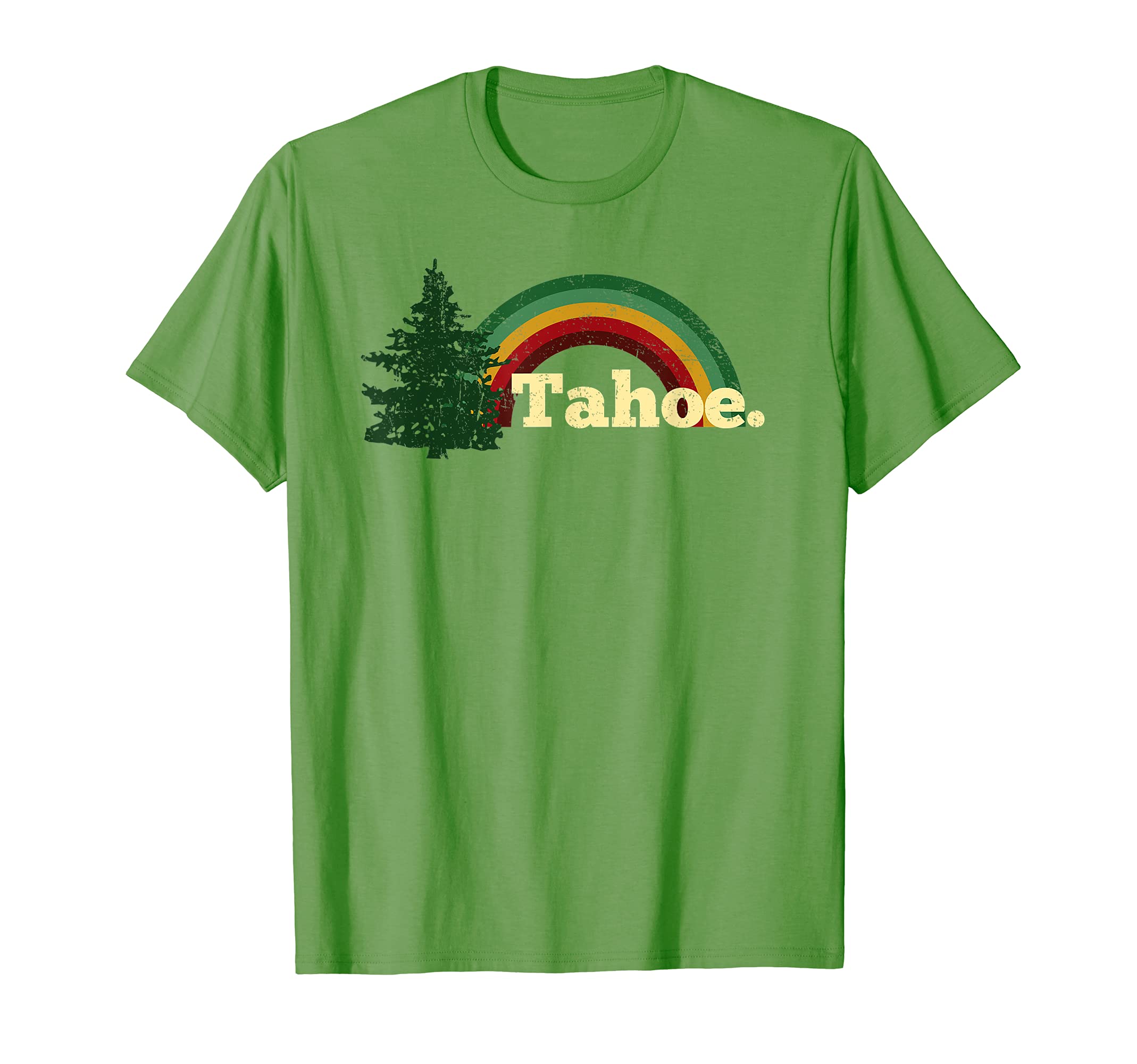 Lake Tahoe Throwback Rainbow T-Shirt - Aesthetic Graphic Men Women - T-Shirt, Sweatshirt, Hoodie