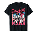 Coquette Bow Baseball Mama Sports Mom T-Shirt - Unique Graphic Unisex - T-Shirt, Sweatshirt, Hoodie