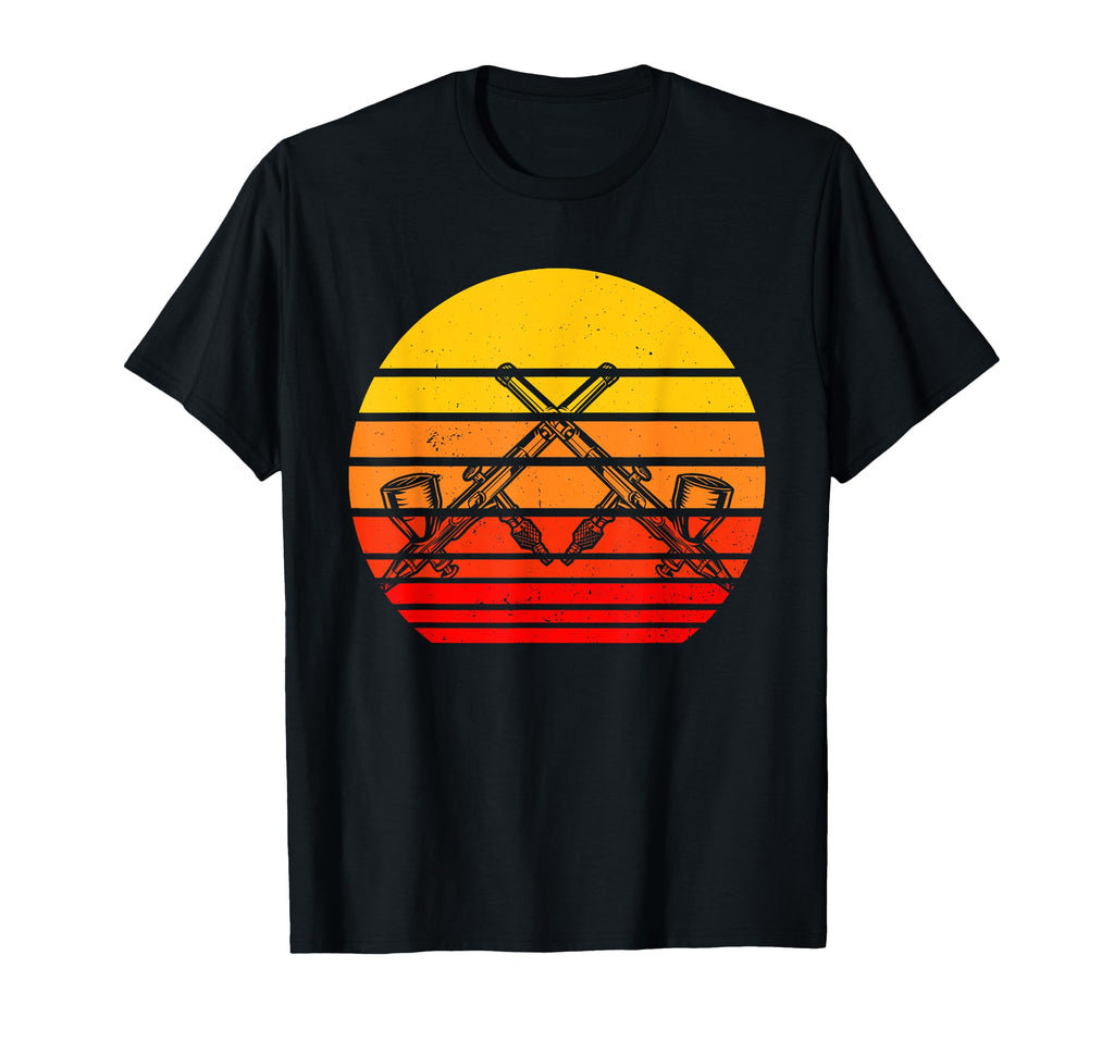 Airbrush Sunset Airbrusher T-Shirt - Trendy Graphic Men Women - T-Shirt, Sweatshirt, Hoodie