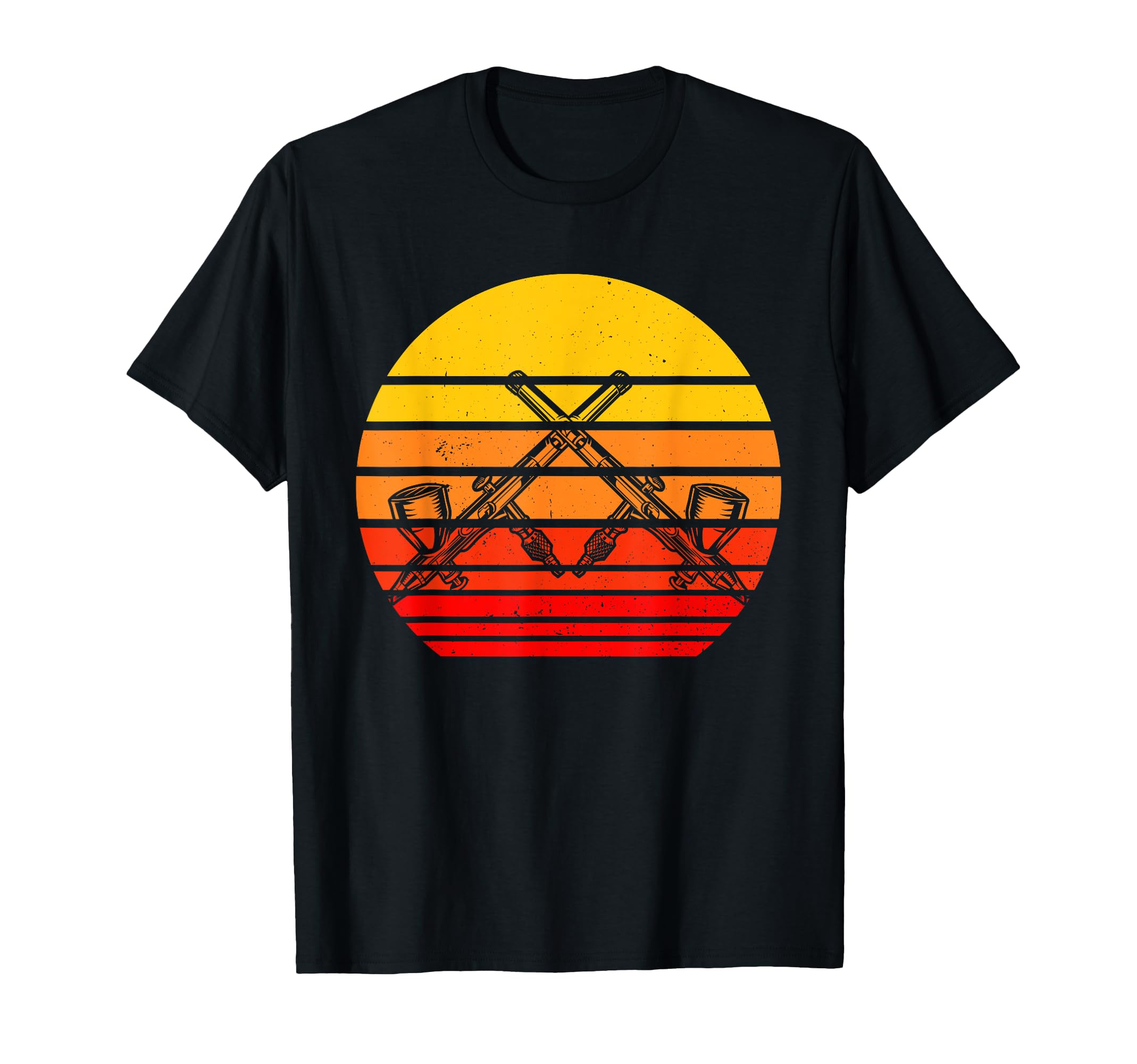 Airbrush Sunset Airbrusher T-Shirt - Trendy Graphic Men Women - T-Shirt, Sweatshirt, Hoodie