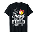 My Heart Is That Field Softball T-Shirt - Aesthetic Graphic Unisex - T-Shirt, Sweatshirt, Hoodie