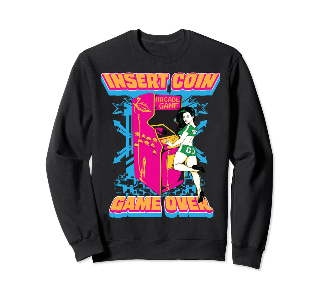 Gaming Machine Embrace Arcade Fun Sweatshirt - Custom Art Print Unisex - T-Shirt, Sweatshirt, Hoodie