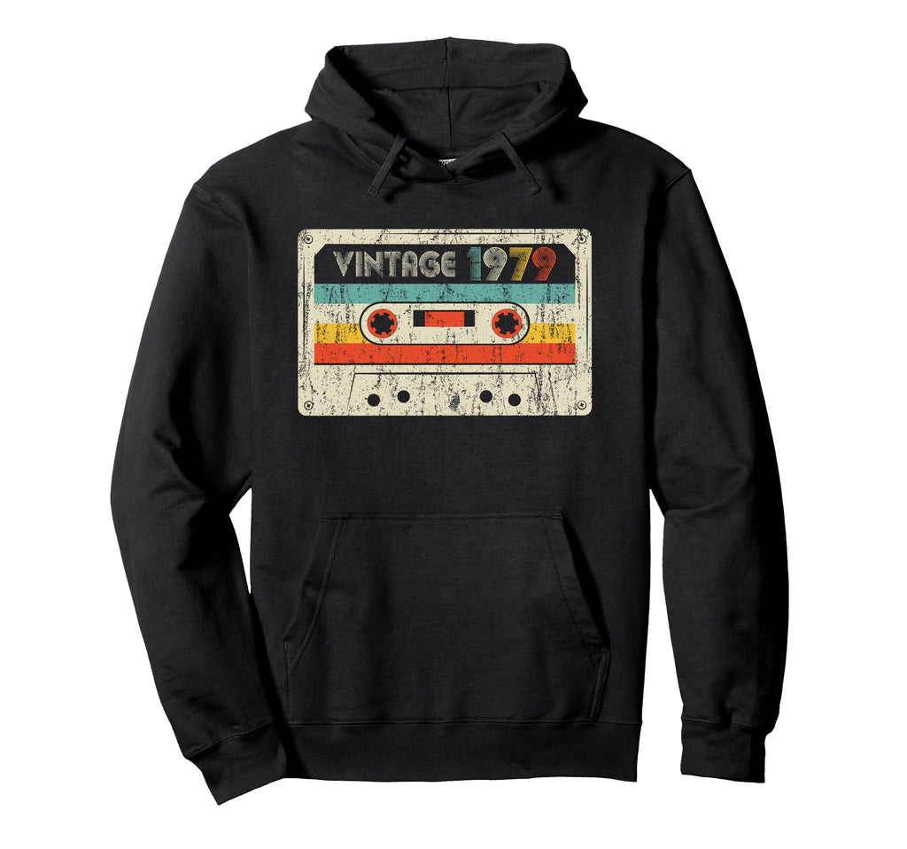1979 Birthday 1979 Cassette Tape Hoodie - Casual Everyday Wear Unisex - T-Shirt, Sweatshirt, Hoodie