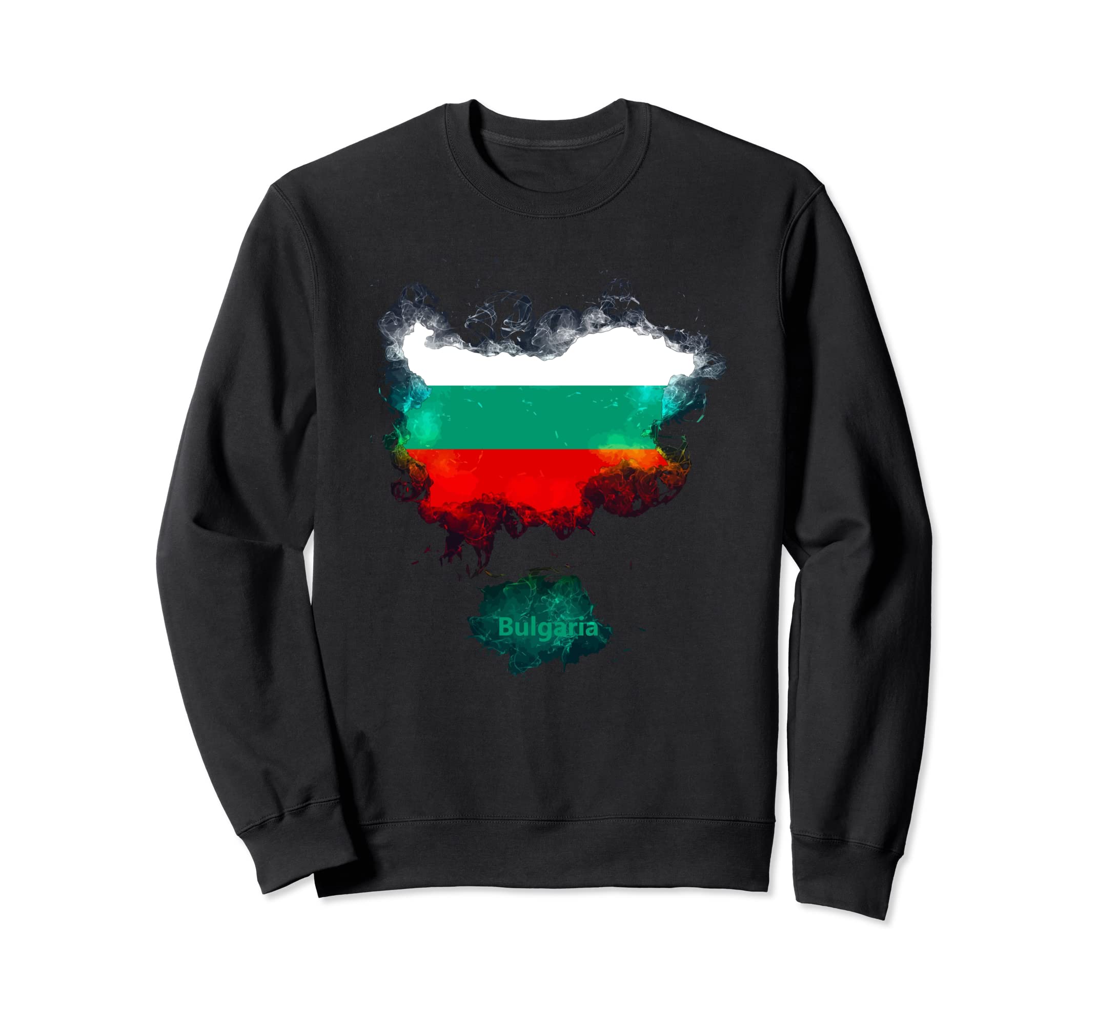 Bulgaria Flag Distressed Bulgaria Map Sweatshirt - Trendy Graphic Unisex - T-Shirt, Sweatshirt, Hoodie