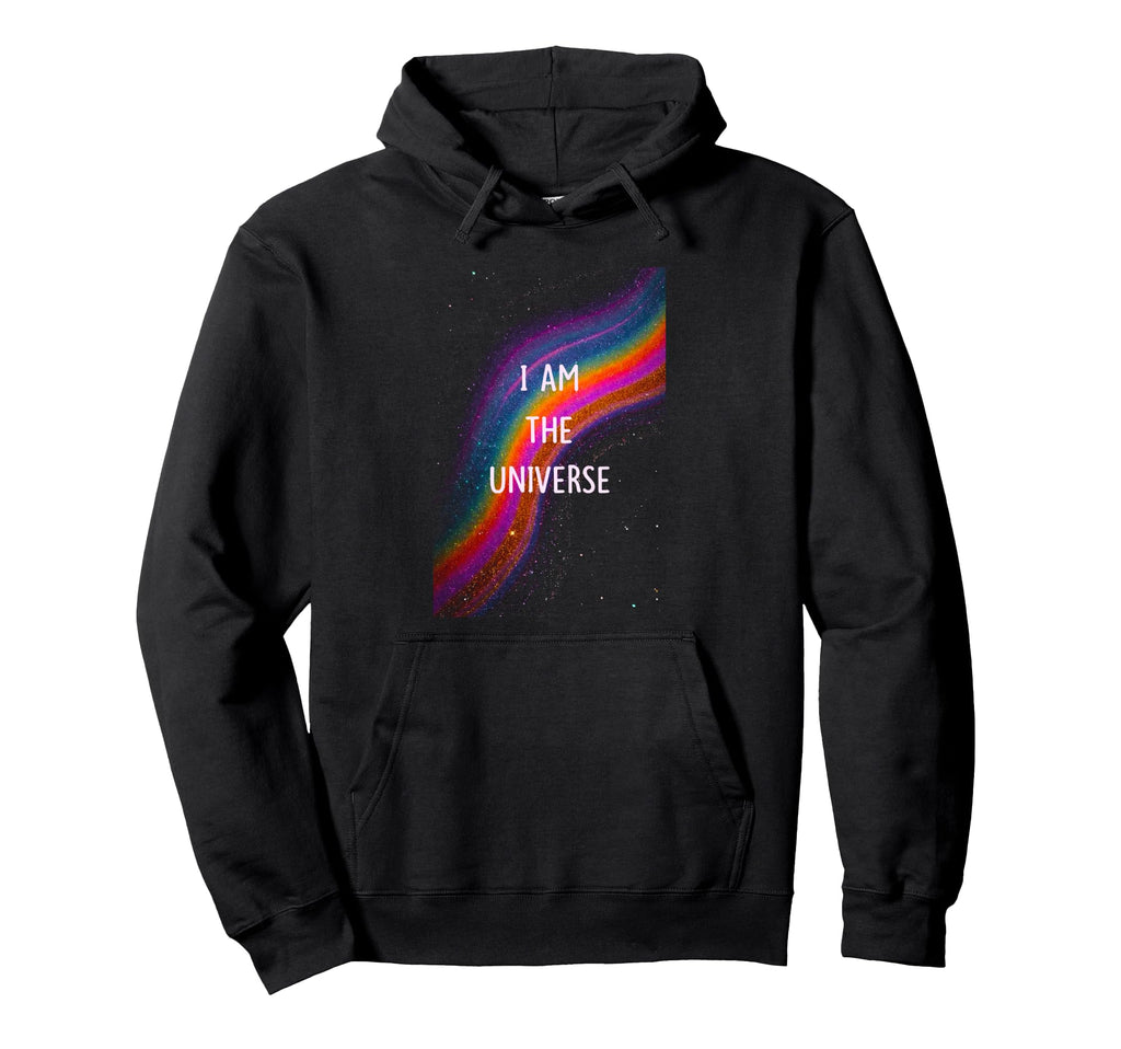 Psychedelic I Am Universe Trippy Rainbow Hoodie - Trendy Graphic Men Women - T-Shirt, Sweatshirt, Hoodie