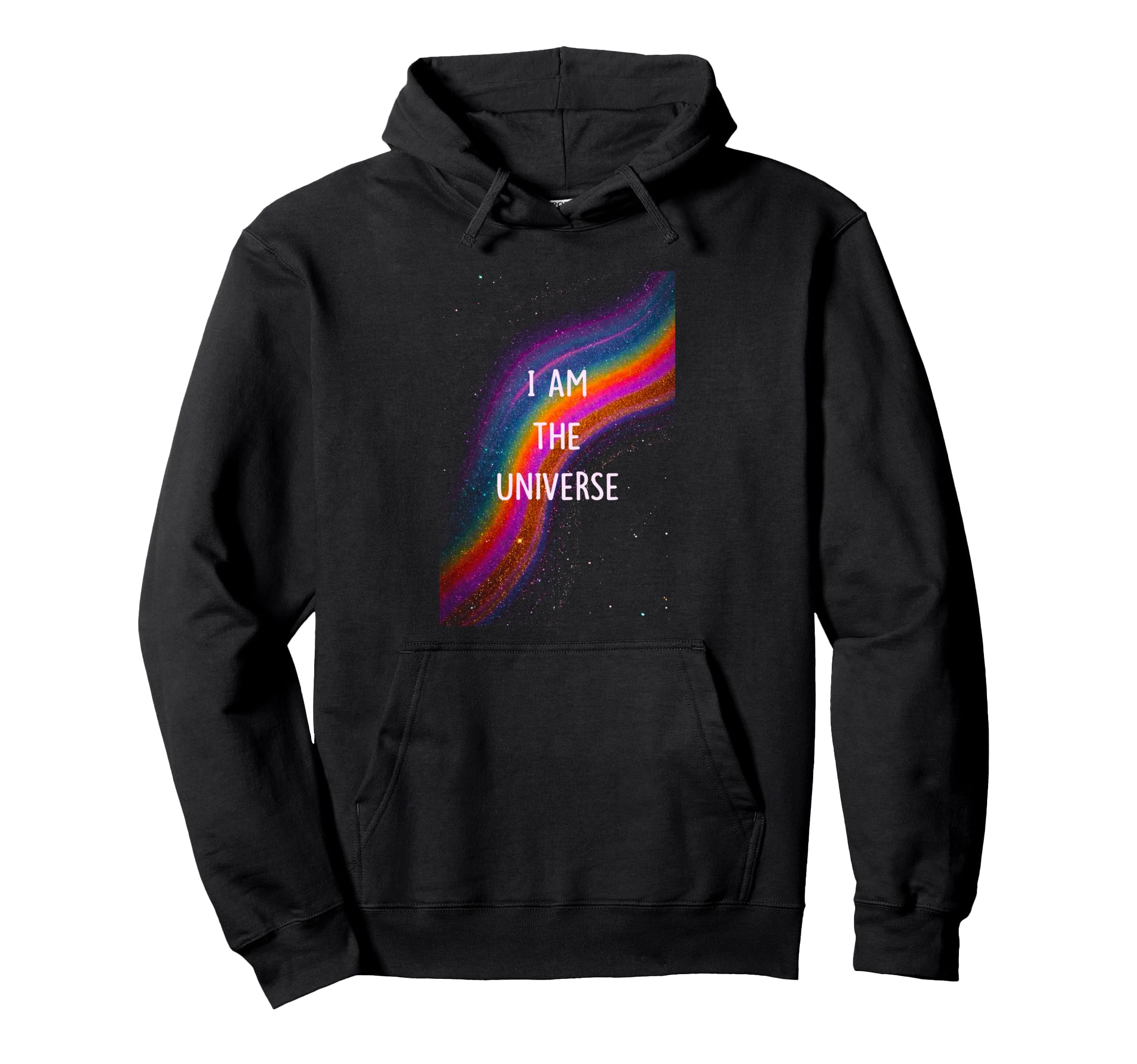 Psychedelic I Am Universe Trippy Rainbow Hoodie - Trendy Graphic Men Women - T-Shirt, Sweatshirt, Hoodie