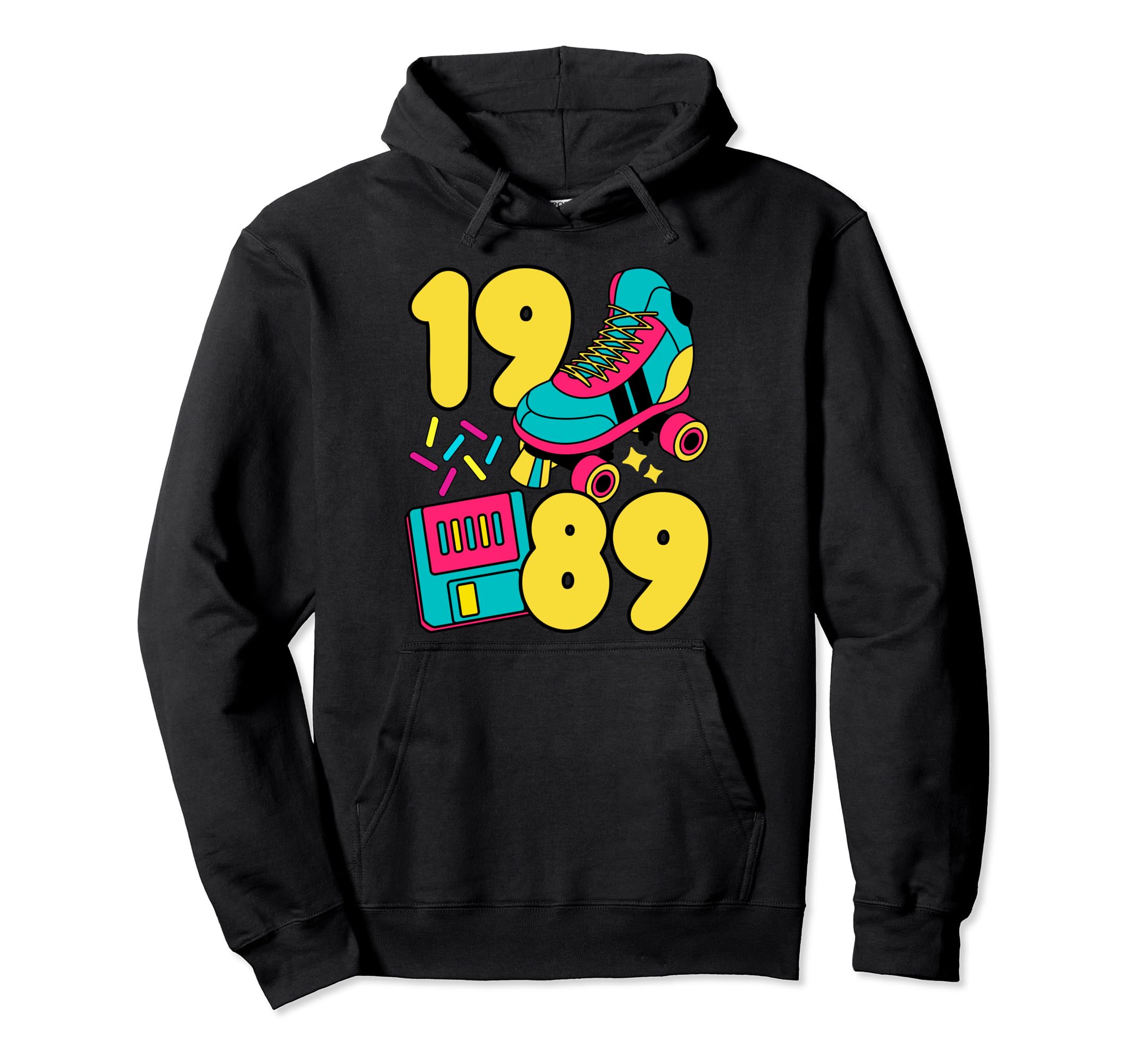 1989 Good Times 80S Tech Candy Roller Skate Hoodie - Unique Graphic Unisex - T-Shirt, Sweatshirt, Hoodie