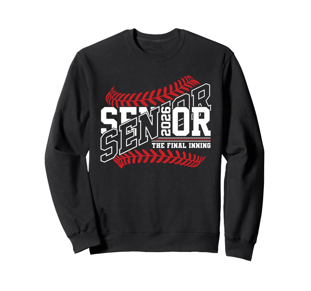 Baseball Senior Mom 2026 Final Sweatshirt - Minimalist Print Men Women - T-Shirt, Sweatshirt, Hoodie