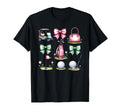 Golf Coquette Bow Golf Ball Mom T-Shirt - Fun Novelty Design Men Women - T-Shirt, Sweatshirt, Hoodie