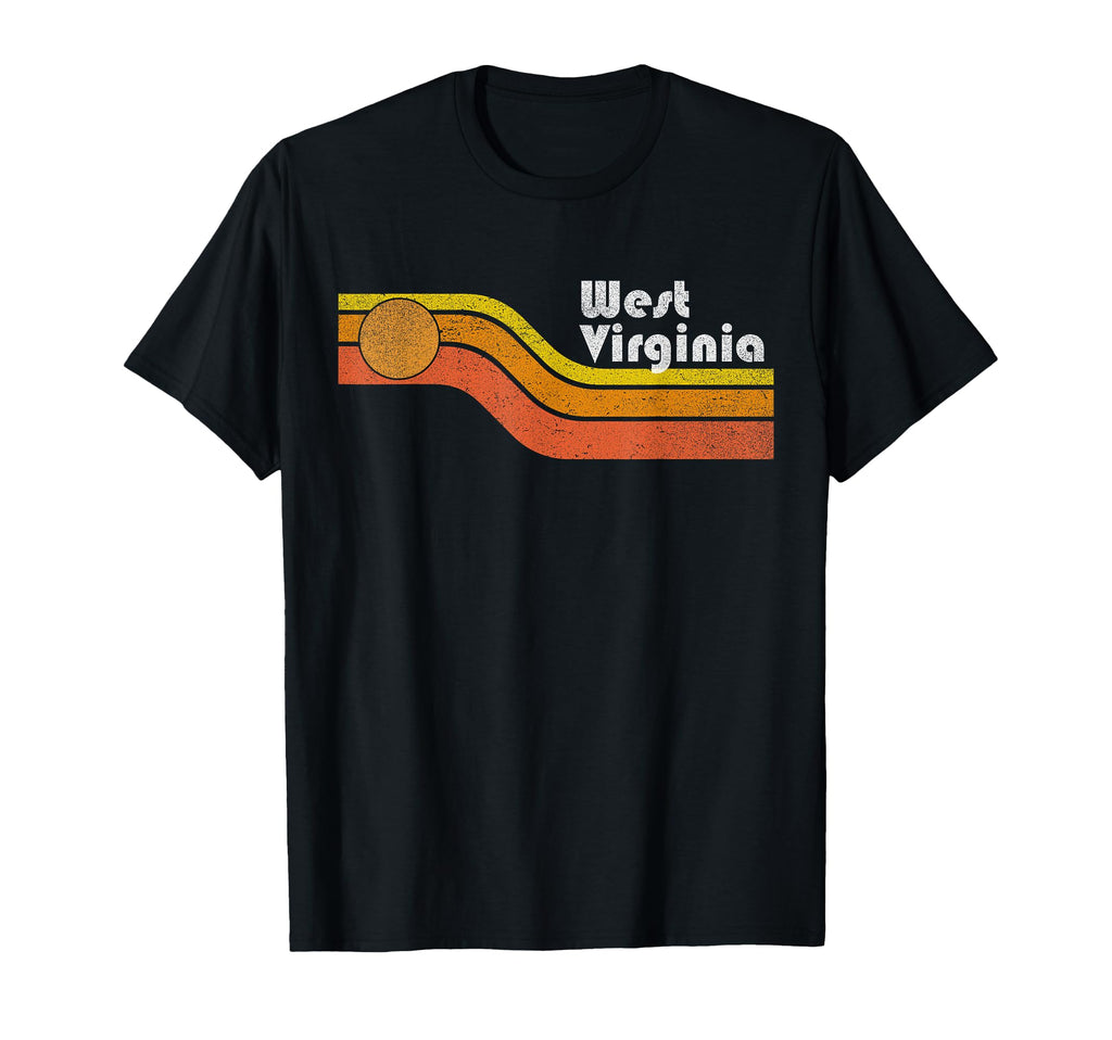 West Virginia 70S 80S T-Shirt - Trendy Graphic Men Women - T-Shirt, Sweatshirt, Hoodie