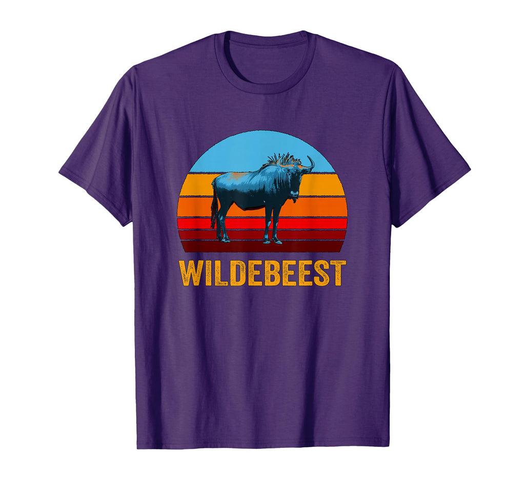 Sunset Wildebeest T-Shirt - Custom Art Print Men Women - T-Shirt, Sweatshirt, Hoodie
