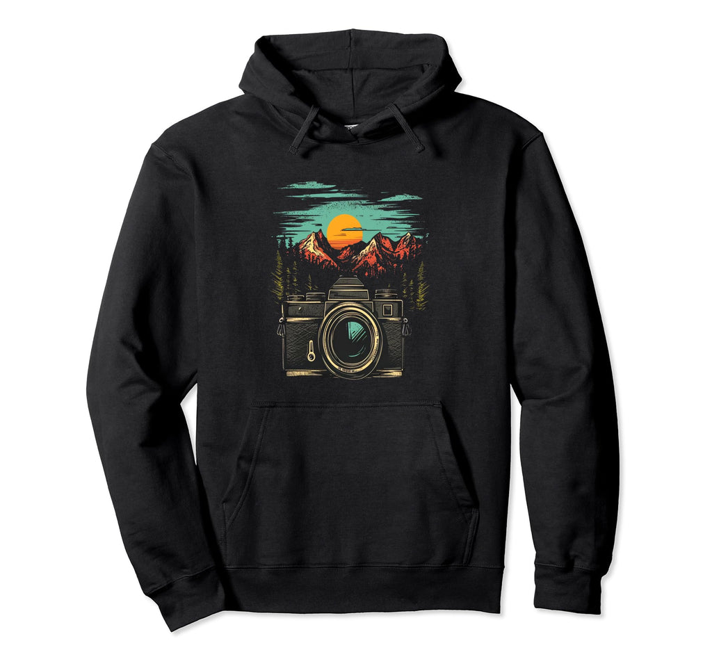 Photography Camera Mountain Nature Hoodie - Streetwear Style Men Women - T-Shirt, Sweatshirt, Hoodie