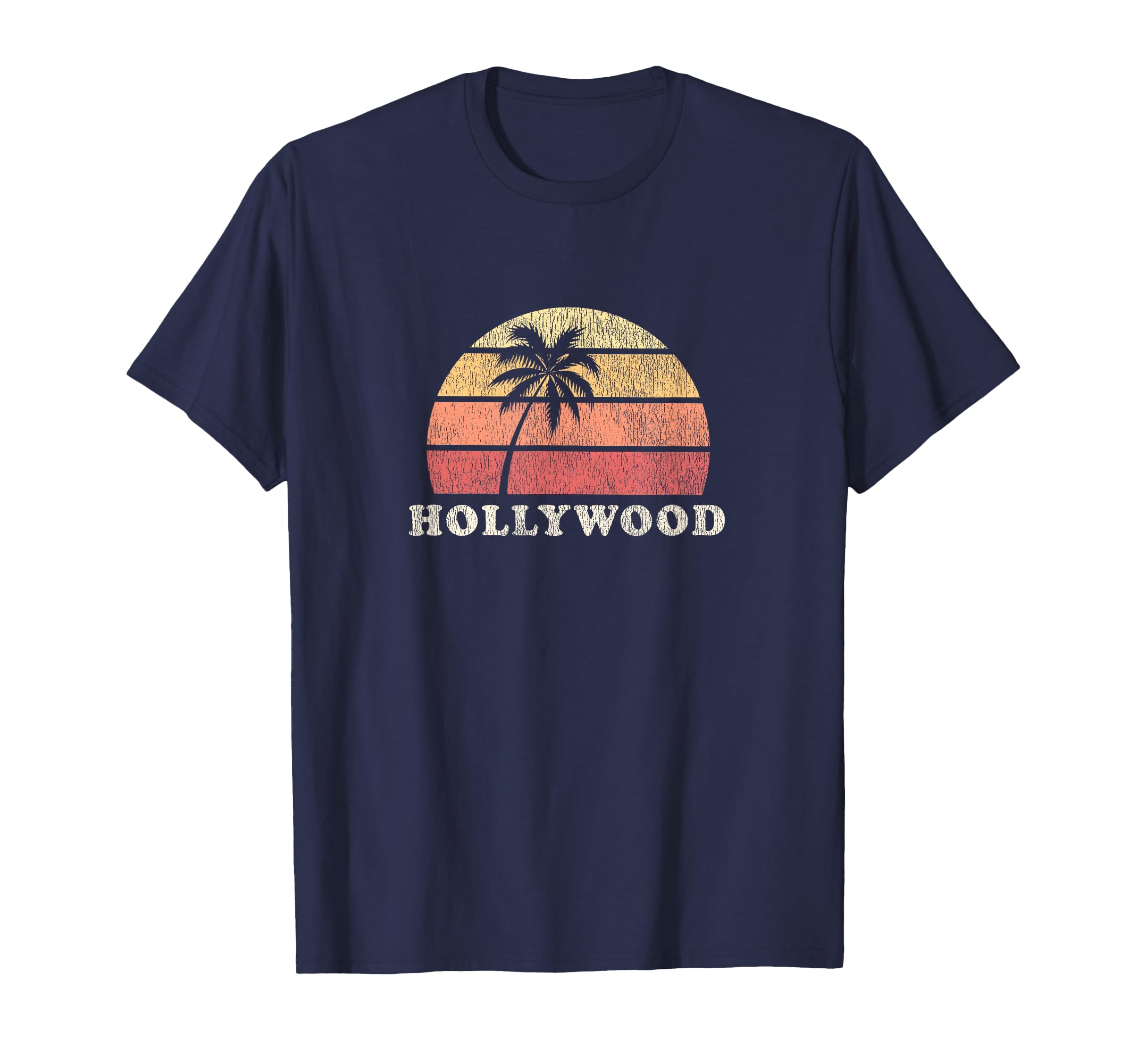 Hollywood Ca 70S Throwback T-Shirt - Minimalist Print Unisex - T-Shirt, Sweatshirt, Hoodie