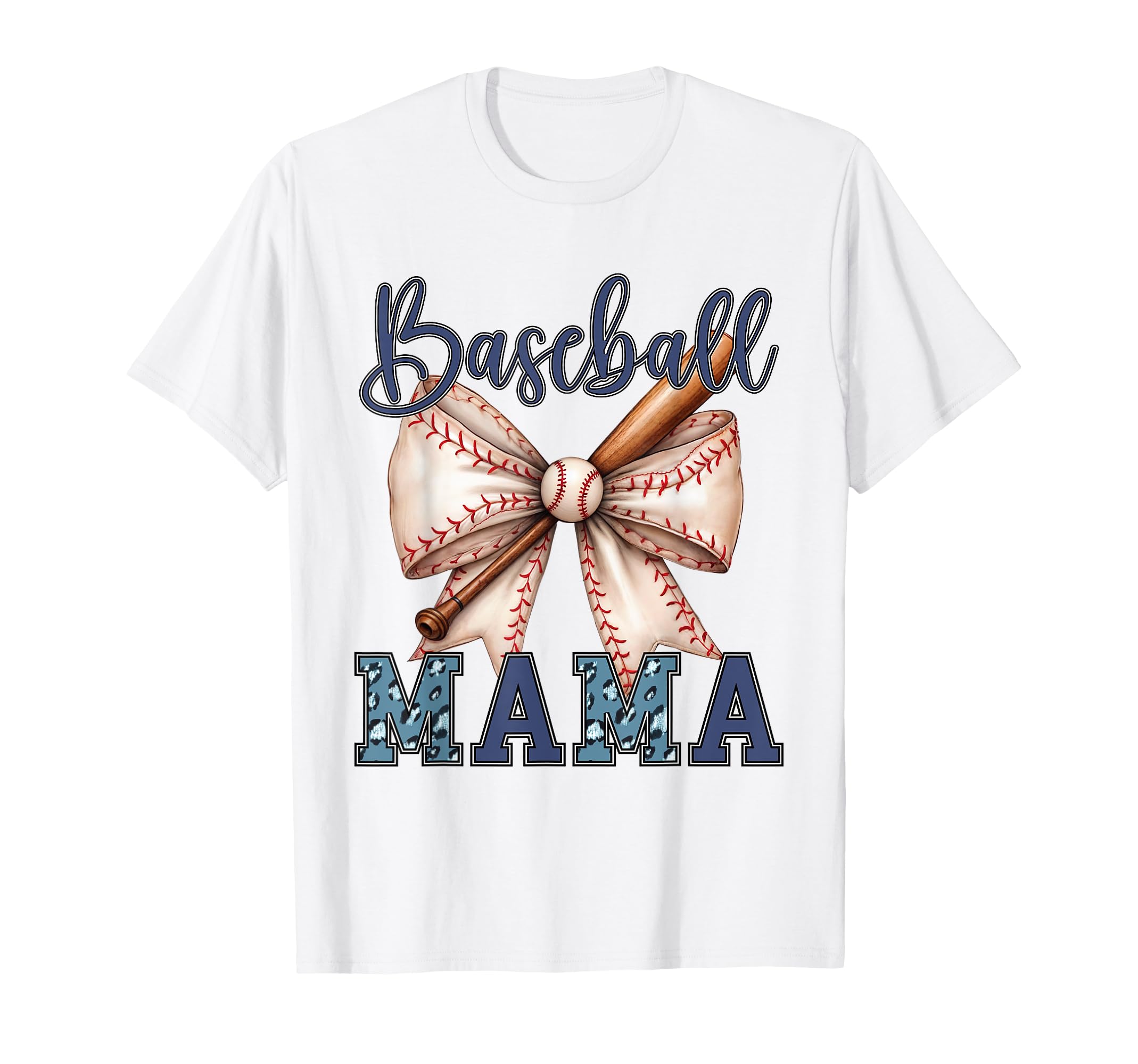 Baseball Mom Leopard Game Day Mothers Day T-Shirt - Minimalist Print Unisex - T-Shirt, Sweatshirt, Hoodie
