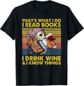 That's What I Do Read Books Drink Wine - Adult & Kids T-Shirts, Sweatshirts & Hoodies apparel design preview 1