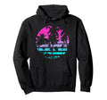Eighties 80S 90S Beach Palm Trees Hoodie - Novelty Apparel for Adults - T-Shirt, Sweatshirt, Hoodie