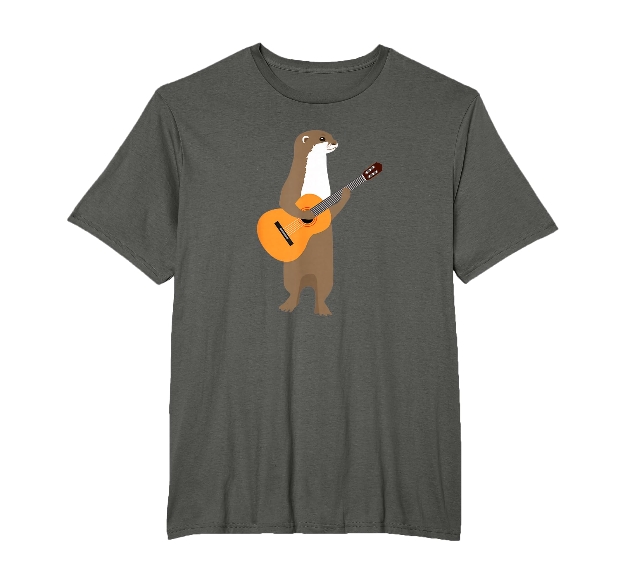Guitar Otter Animal Musical Funny Otter T-Shirt - Graphic Print for Adults - T-Shirt, Sweatshirt, Hoodie