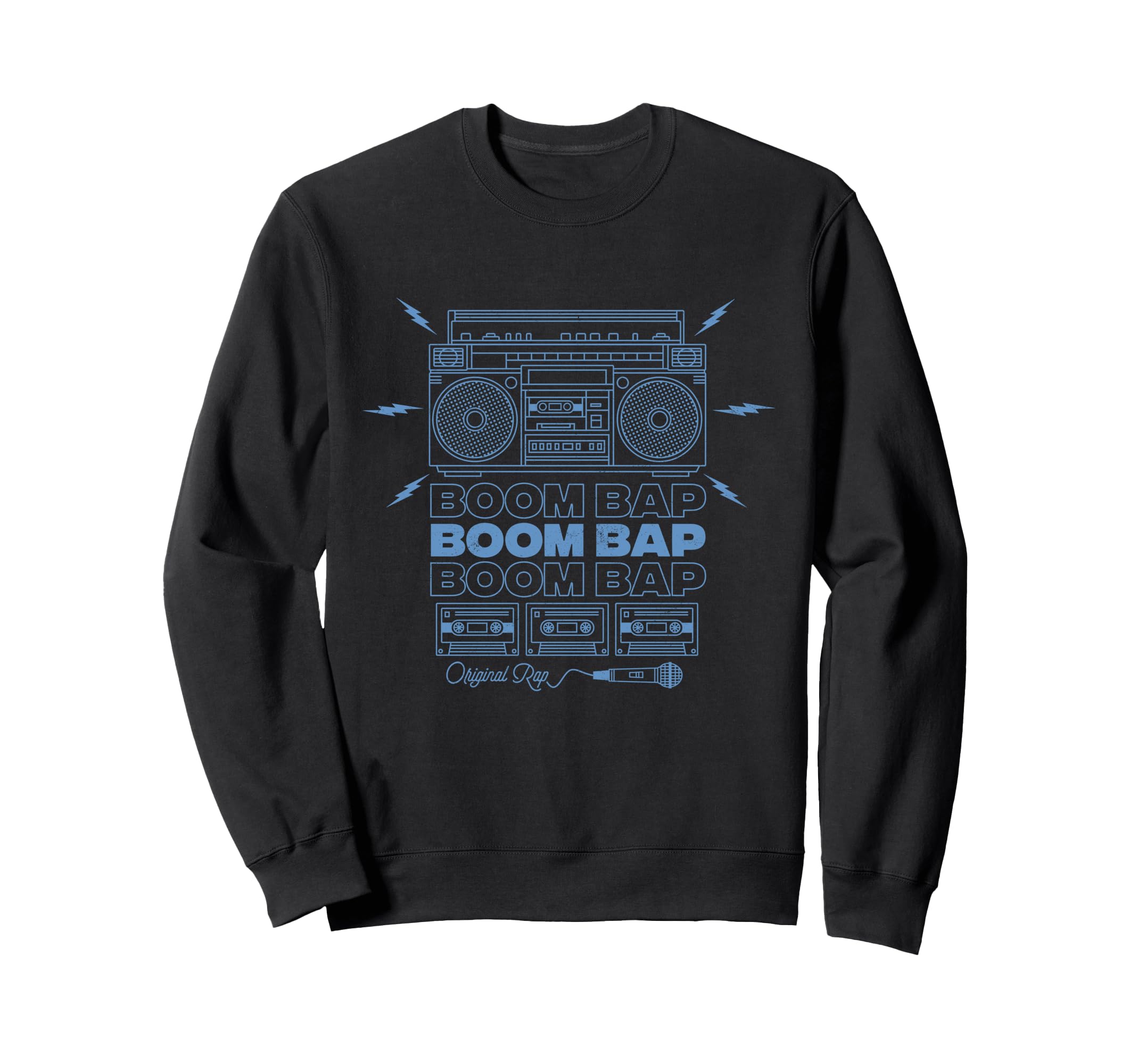 Old School Rap Ghetto Blaster Sweatshirt - Casual Everyday Wear for Adults - T-Shirt, Sweatshirt, Hoodie
