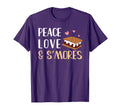 Smores Funny Camping Campfire Peace T-Shirt - Minimalist Print Men Women - T-Shirt, Sweatshirt, Hoodie