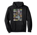 Cassette Tapes 1980S Music Distressed Hoodie - Aesthetic Graphic Men Women - T-Shirt, Sweatshirt, Hoodie