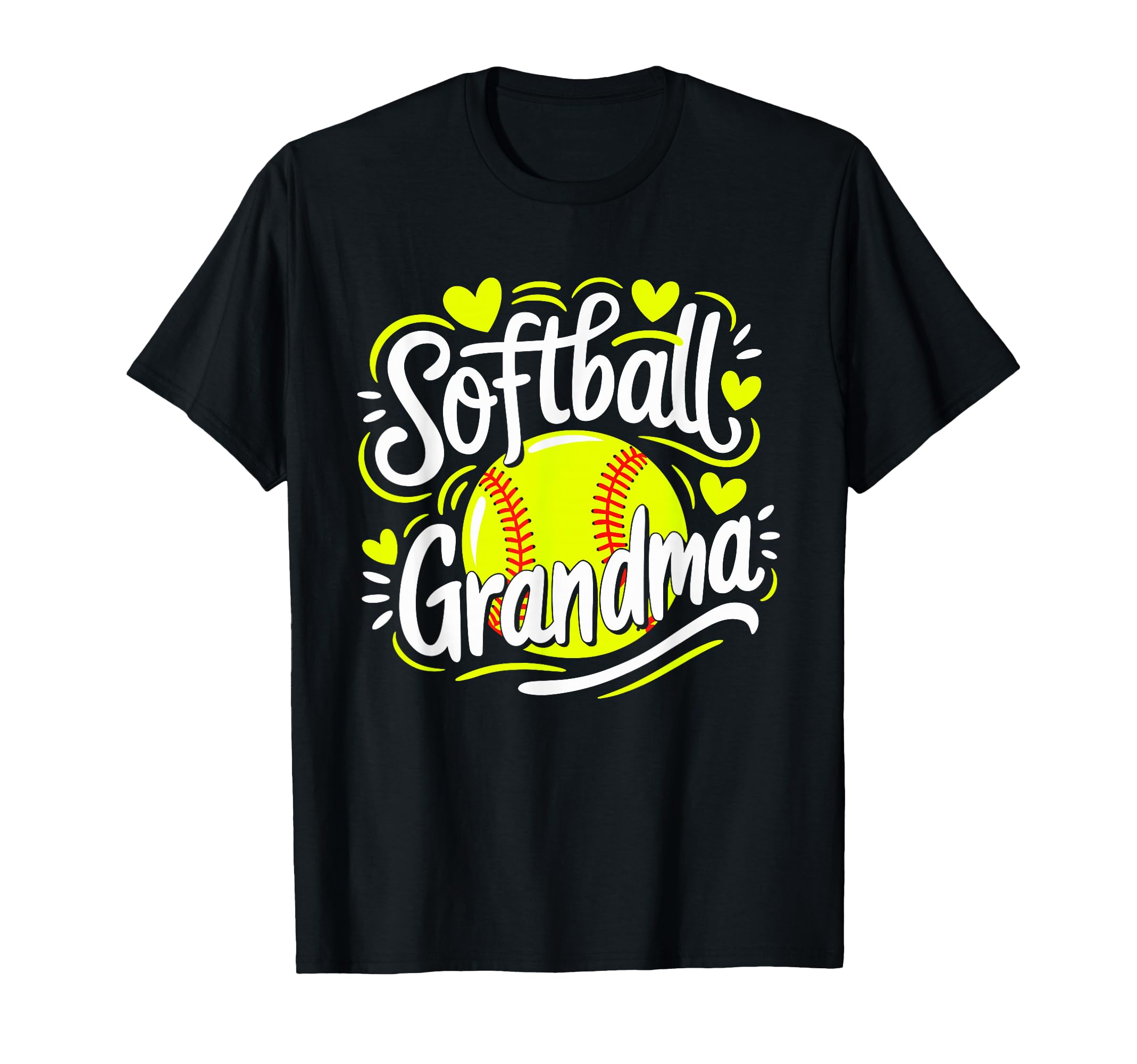 Proud Softball Grandma Gifts T-Shirt - Custom Art Print for Adults - T-Shirt, Sweatshirt, Hoodie