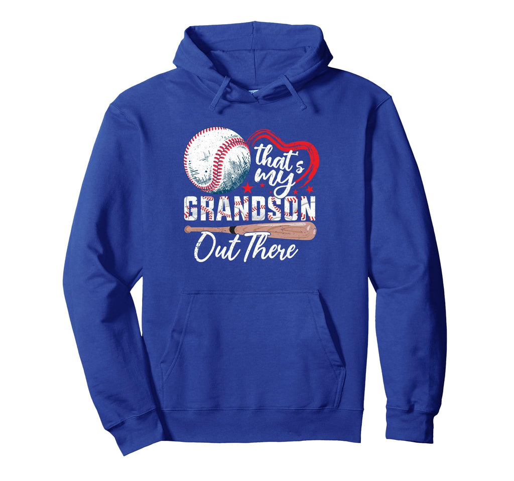 Thats My Grandson Out There Baseball Hoodie - Trendy Graphic Unisex - T-Shirt, Sweatshirt, Hoodie